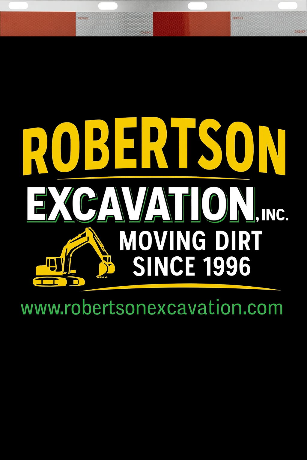 Custom Two-Color Semi-Truck, Work Truck, Box Truck Mud Flaps | Create Your Own Mud Flaps | Add Your Own Logo Or Text | Custom Mud Flap Template Designs | Mud Flaps For Compliance & Business Growth