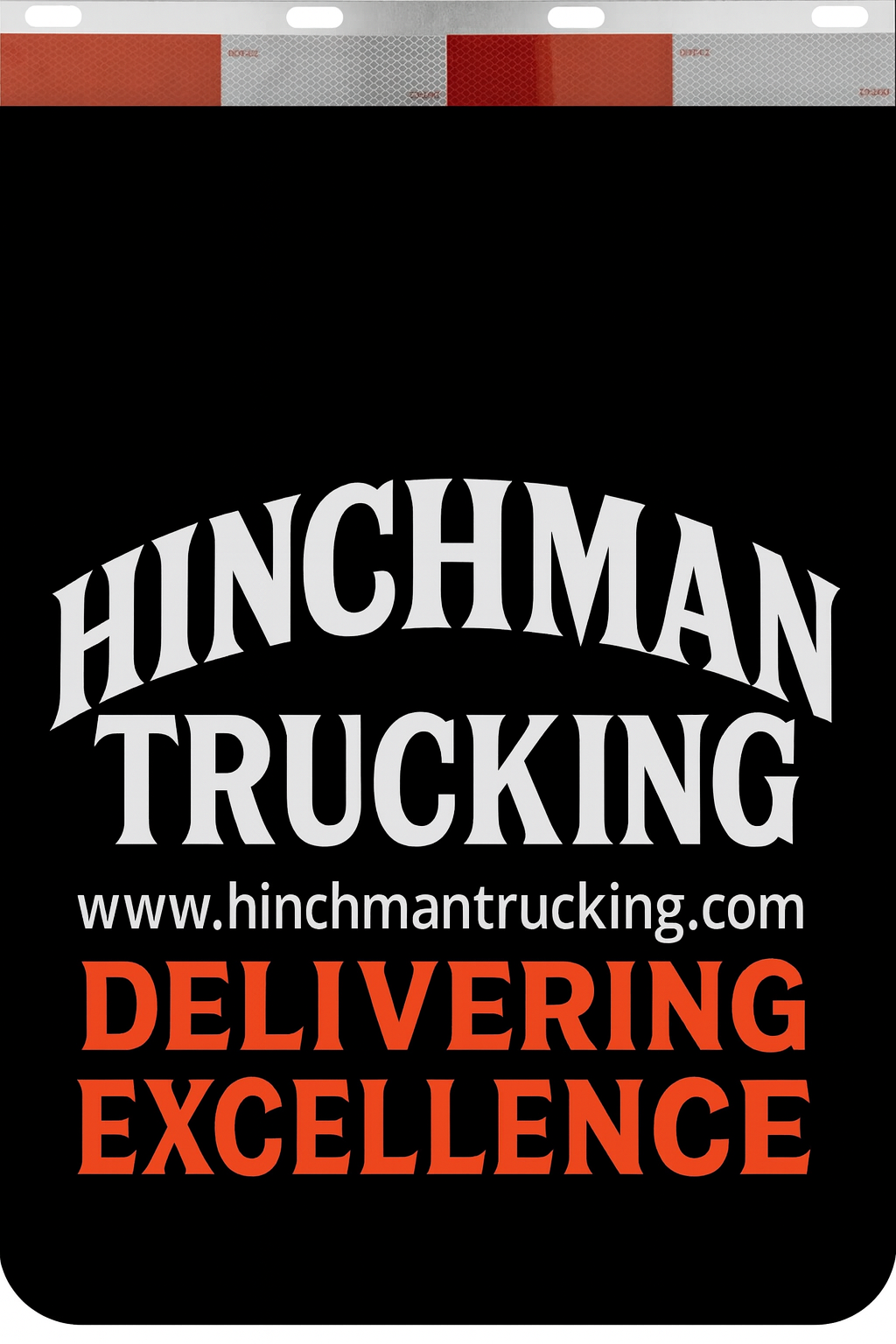 Custom Two-Color Semi-Truck, Work Truck, Box Truck Mud Flaps | Create Your Own Mud Flaps | Add Your Own Logo Or Text | Custom Mud Flap Template Designs | Mud Flaps For Compliance & Business Growth