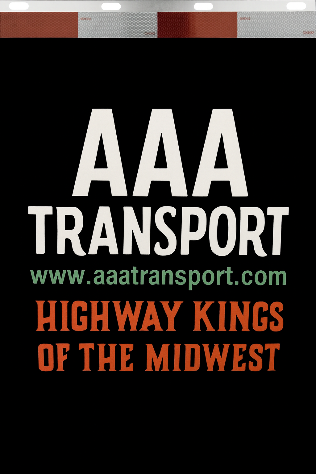 Custom Two-Color Semi-Truck, Work Truck, Box Truck Mud Flaps | Create Your Own Mud Flaps | Add Your Own Logo Or Text | Custom Mud Flap Template Designs | Mud Flaps For Compliance & Business Growth