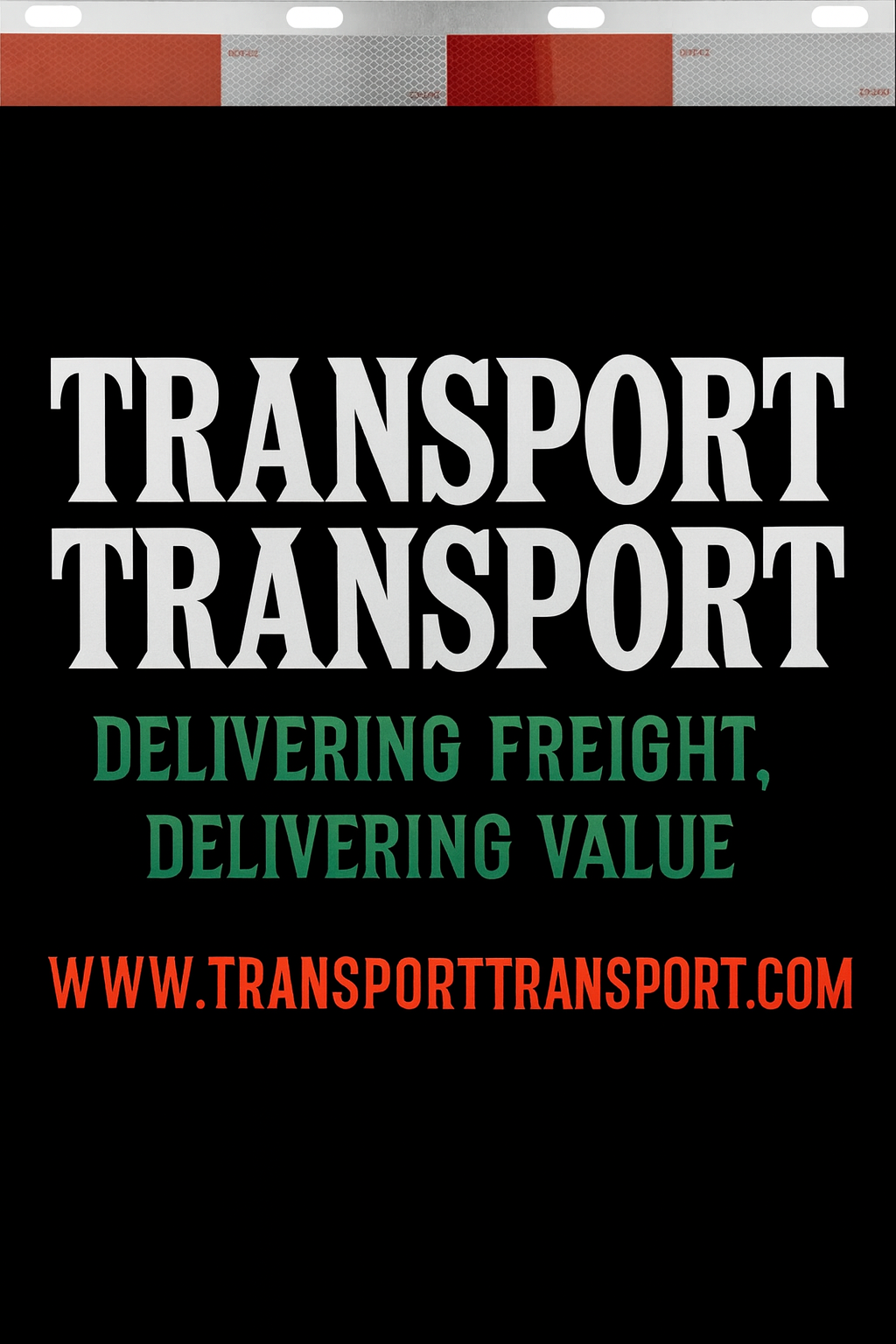 Custom Two-Color Semi-Truck, Work Truck, Box Truck Mud Flaps | Create Your Own Mud Flaps | Add Your Own Logo Or Text | Custom Mud Flap Template Designs | Mud Flaps For Compliance & Business Growth