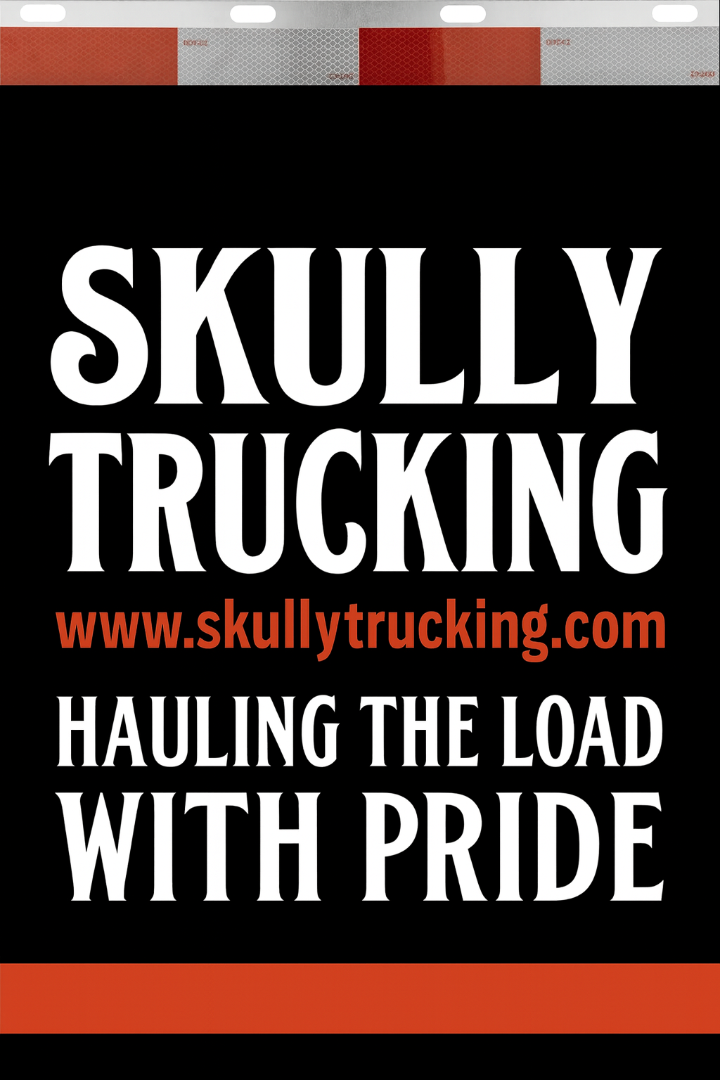 Custom Two-Color Semi-Truck, Work Truck, Box Truck Mud Flaps | Create Your Own Mud Flaps | Add Your Own Logo Or Text | Custom Mud Flap Template Designs | Mud Flaps For Compliance & Business Growth