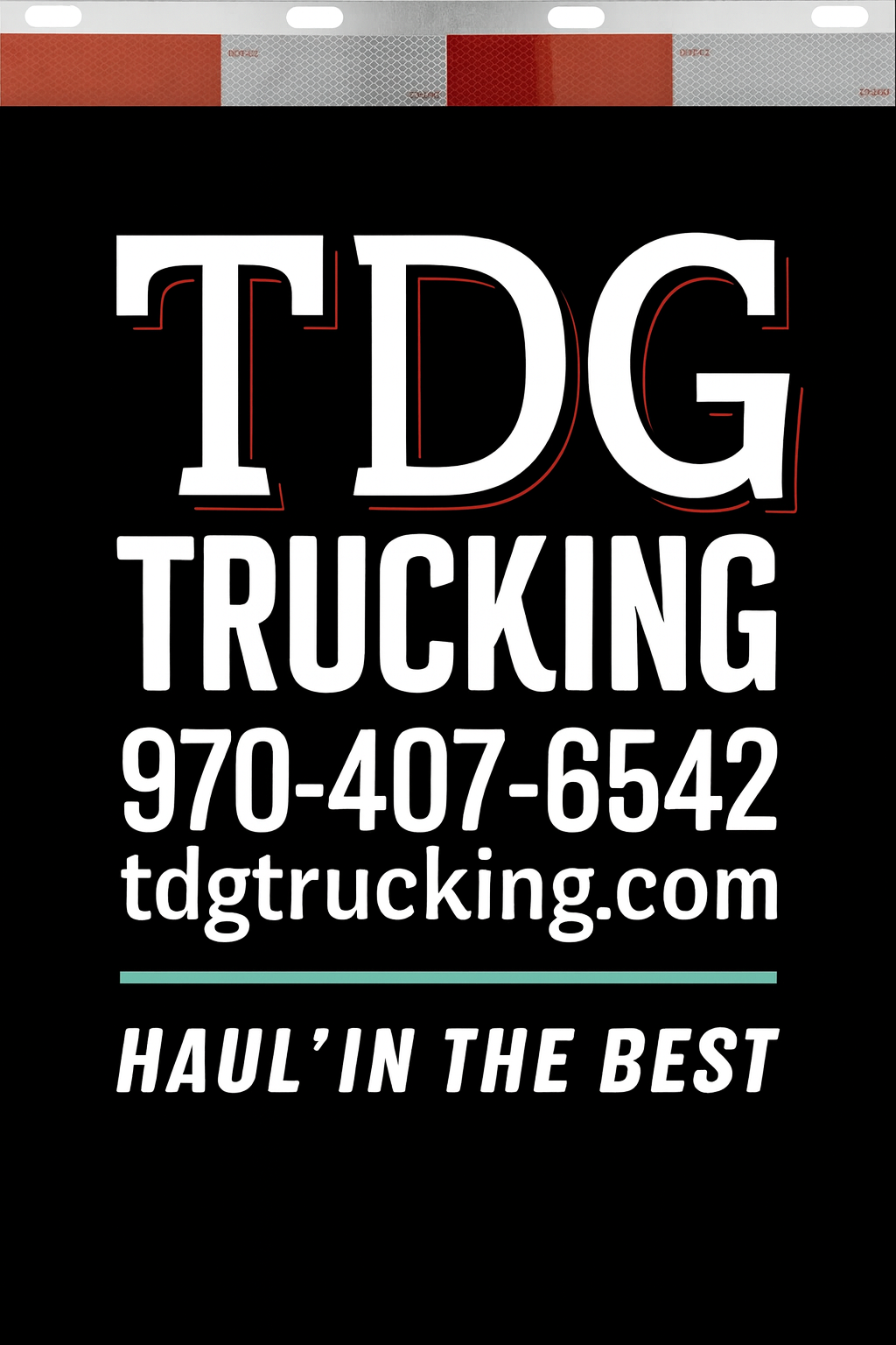 Custom Two-Color Semi-Truck, Work Truck, Box Truck Mud Flaps | Create Your Own Mud Flaps | Add Your Own Logo Or Text | Custom Mud Flap Template Designs | Mud Flaps For Compliance & Business Growth