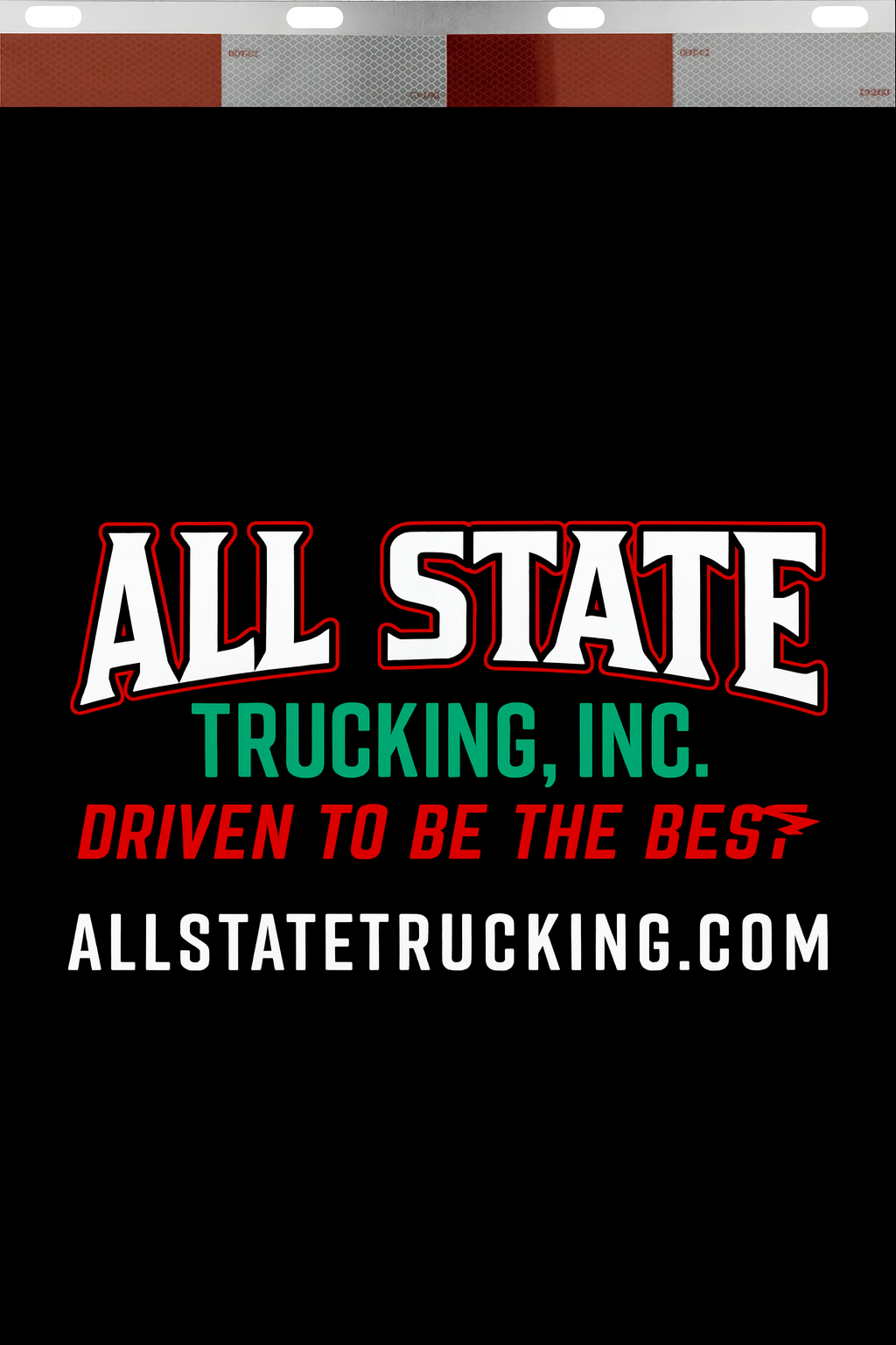 Custom Two-Color Semi-Truck, Work Truck, Box Truck Mud Flaps | Create Your Own Mud Flaps | Add Your Own Logo Or Text | Custom Mud Flap Template Designs | Mud Flaps For Compliance & Business Growth
