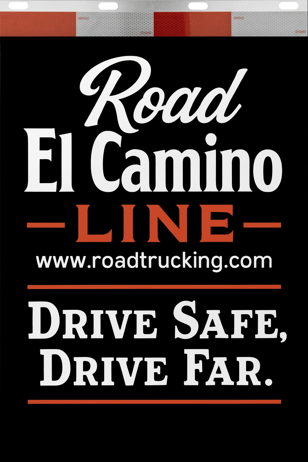 Custom Two-Color Semi-Truck, Work Truck, Box Truck Mud Flaps | Create Your Own Mud Flaps | Add Your Own Logo Or Text | Custom Mud Flap Template Designs | Mud Flaps For Compliance & Business Growth