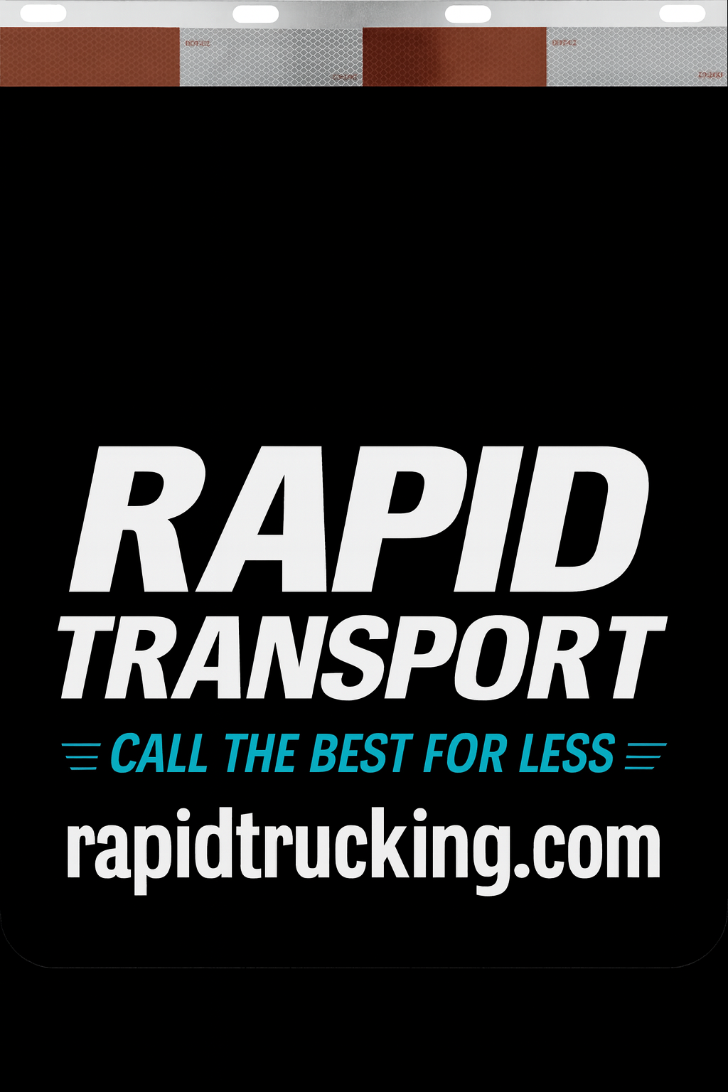 Custom Two-Color Semi-Truck, Work Truck, Box Truck Mud Flaps | Create Your Own Mud Flaps | Add Your Own Logo Or Text | Custom Mud Flap Template Designs | Mud Flaps For Compliance & Business Growth