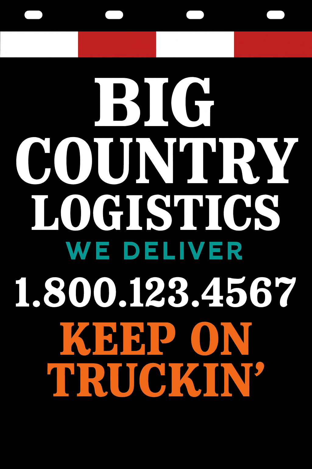 Custom Two-Color Semi-Truck, Work Truck, Box Truck Mud Flaps | Create Your Own Mud Flaps | Add Your Own Logo Or Text | Custom Mud Flap Template Designs | Mud Flaps For Compliance & Business Growth