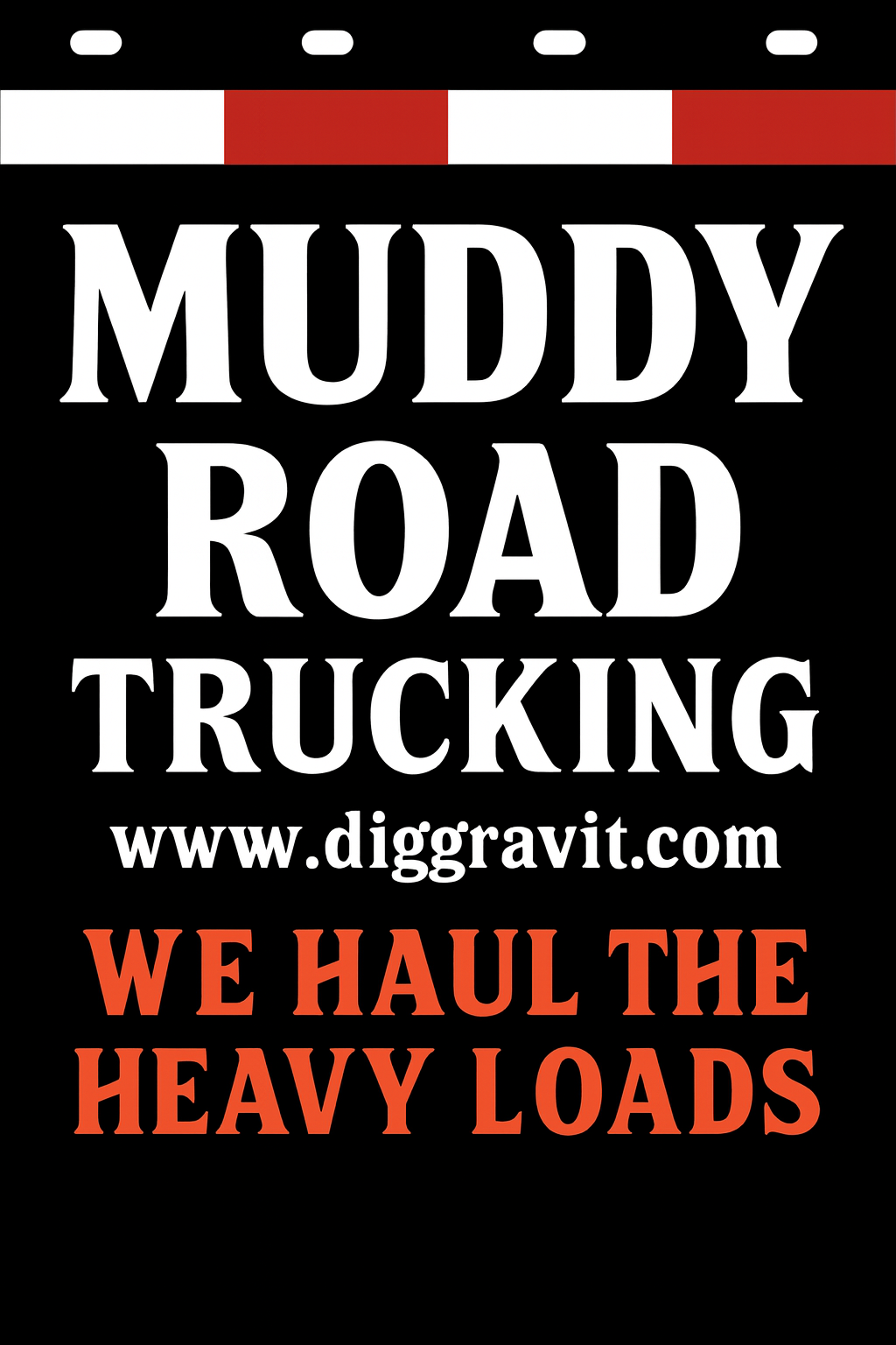Custom Two-Color Semi-Truck, Work Truck, Box Truck Mud Flaps | Create Your Own Mud Flaps | Add Your Own Logo Or Text | Custom Mud Flap Template Designs | Mud Flaps For Compliance & Business Growth