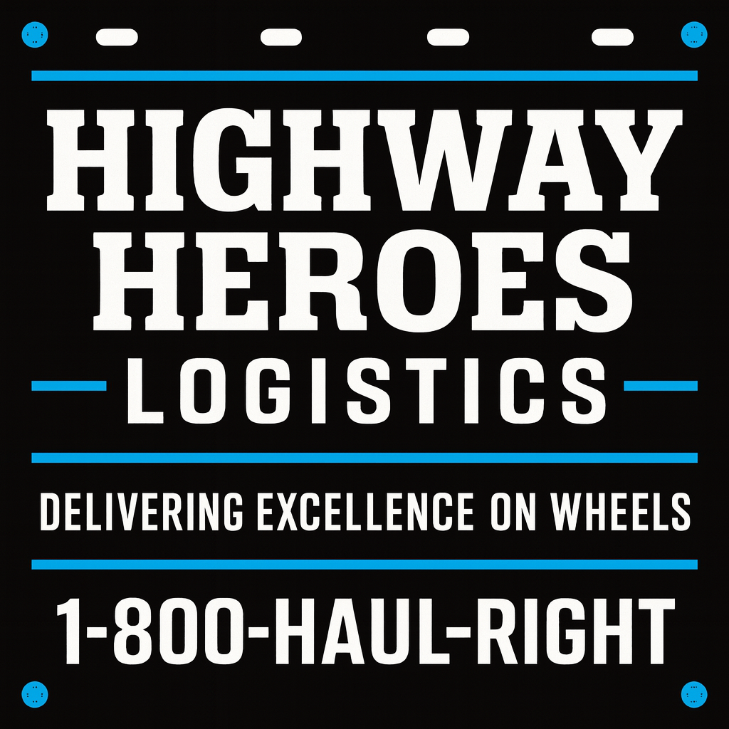 Custom Two-Color Semi-Truck, Work Truck, Box Truck Mud Flaps | Create Your Own Mud Flaps | Add Your Own Logo Or Text | Custom Mud Flap Template Designs | Mud Flaps For Compliance & Business Growth