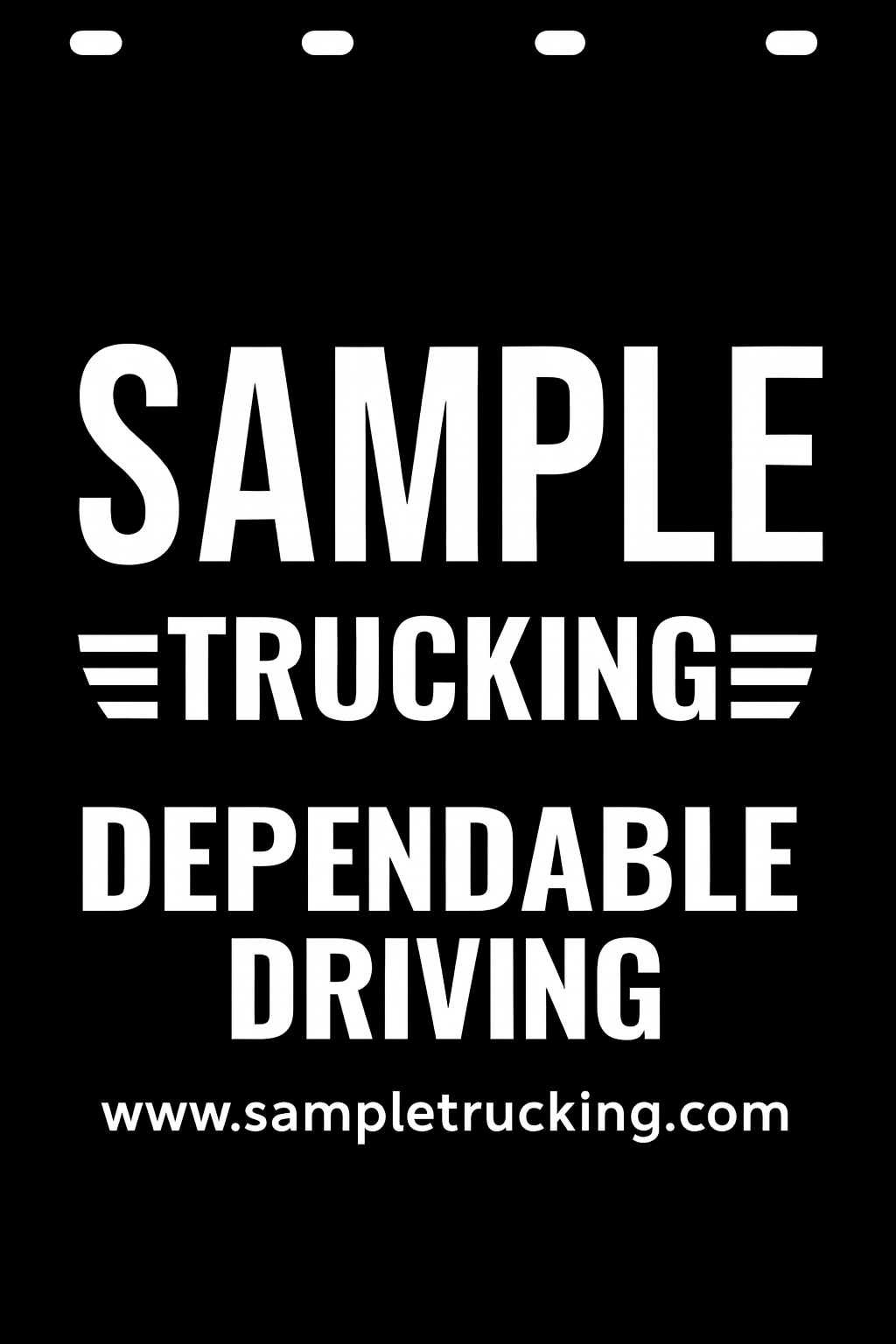 Custom Semi-Truck, Work Truck, Box Truck Mud Flap | Create Your Own Mud Flaps | Add Your Own Logo Or Text | Custom Mud Flap Template Designs v51