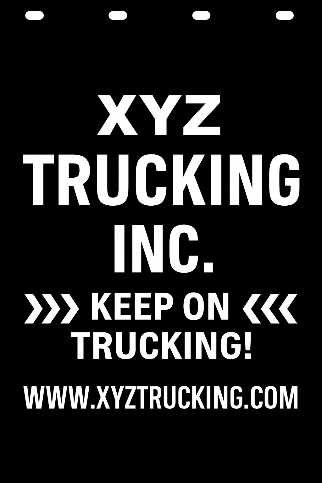 Custom Semi-Truck, Work Truck, Box Truck Mud Flap | Create Your Own Mud Flaps | Add Your Own Logo Or Text | Custom Mud Flap Template Designs v49
