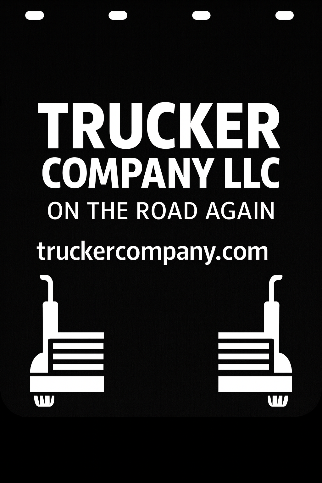 Custom Semi-Truck, Work Truck, Box Truck Mud Flap | Create Your Own Mud Flaps | Add Your Own Logo Or Text | Custom Mud Flap Template Designs v33