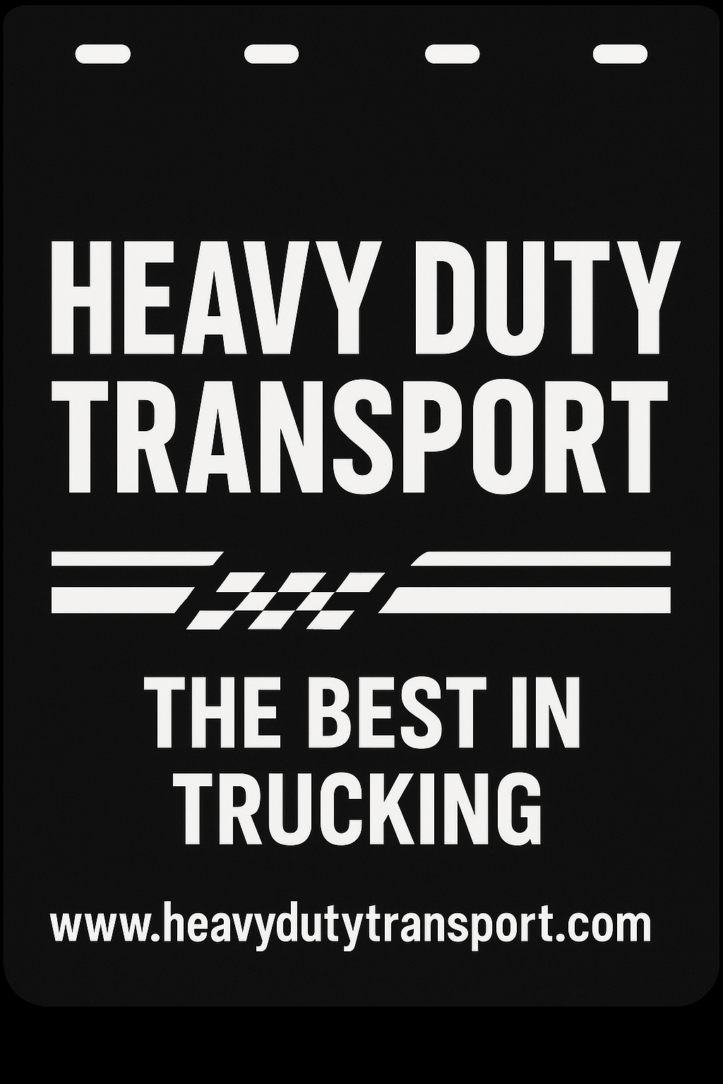 Custom Semi-Truck, Work Truck, Box Truck Mud Flap | Create Your Own Mud Flaps | Add Your Own Logo Or Text | Custom Mud Flap Template Designs v86