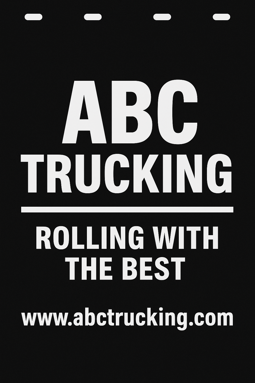 Custom Semi-Truck, Work Truck, Box Truck Mud Flap | Create Your Own Mud Flaps | Add Your Own Logo Or Text | Custom Mud Flap Template Designs v78
