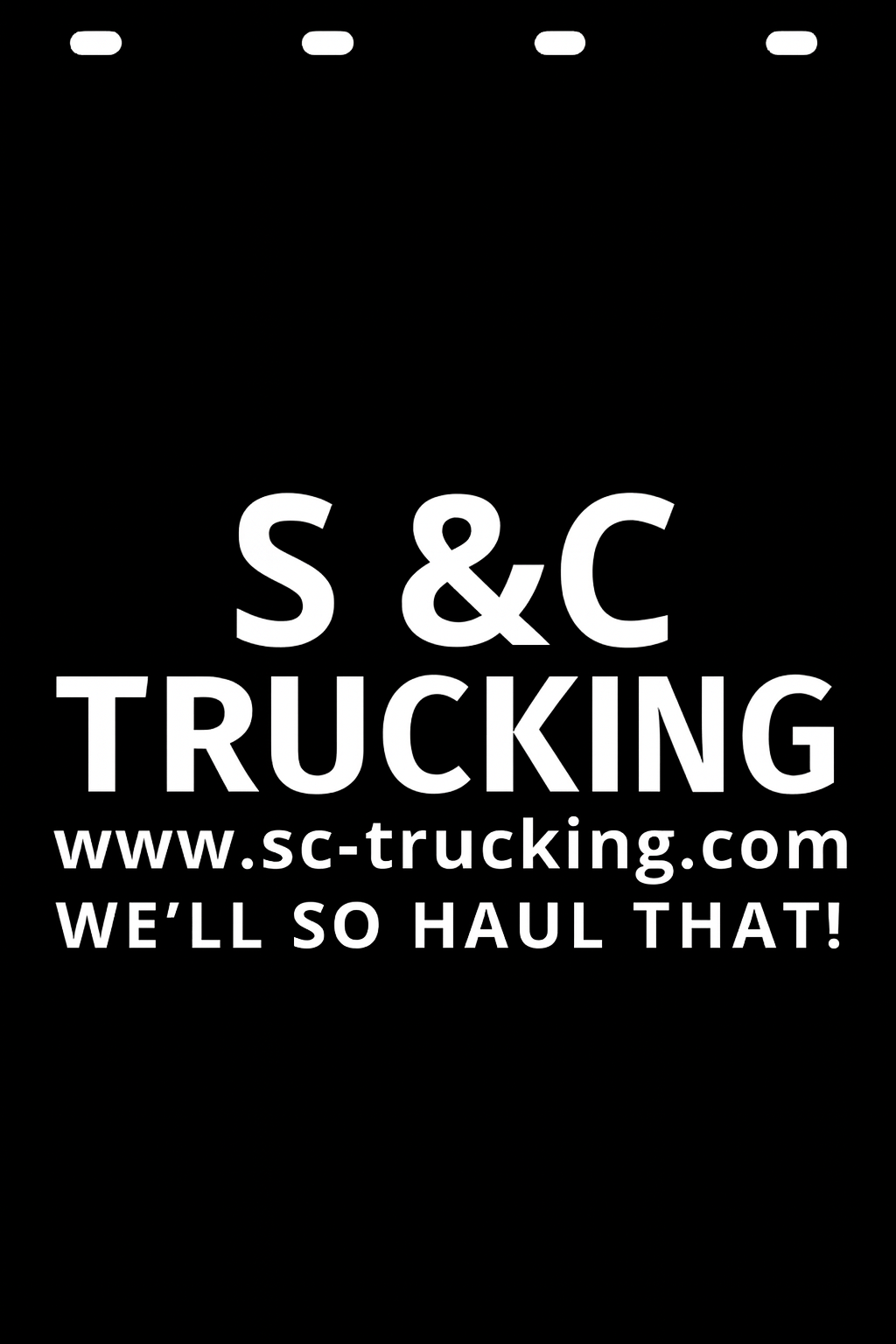 Custom Semi-Truck, Work Truck, Box Truck Mud Flap | Create Your Own Mud Flaps | Add Your Own Logo Or Text | Custom Mud Flap Template Designs v278