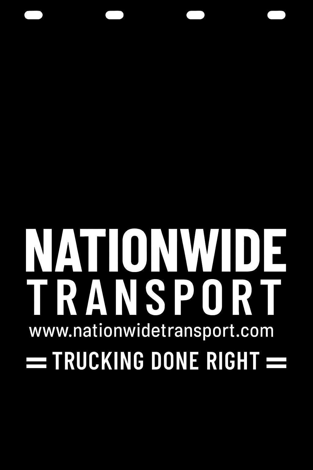 Custom Semi-Truck, Work Truck, Box Truck Mud Flap | Create Your Own Mud Flaps | Add Your Own Logo Or Text | Custom Mud Flap Template Designs v278