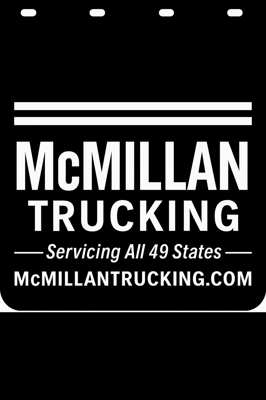 Custom Semi-Truck, Work Truck, Box Truck Mud Flap | Create Your Own Mud Flaps | Add Your Own Logo Or Text | Custom Mud Flap Template Designs v278