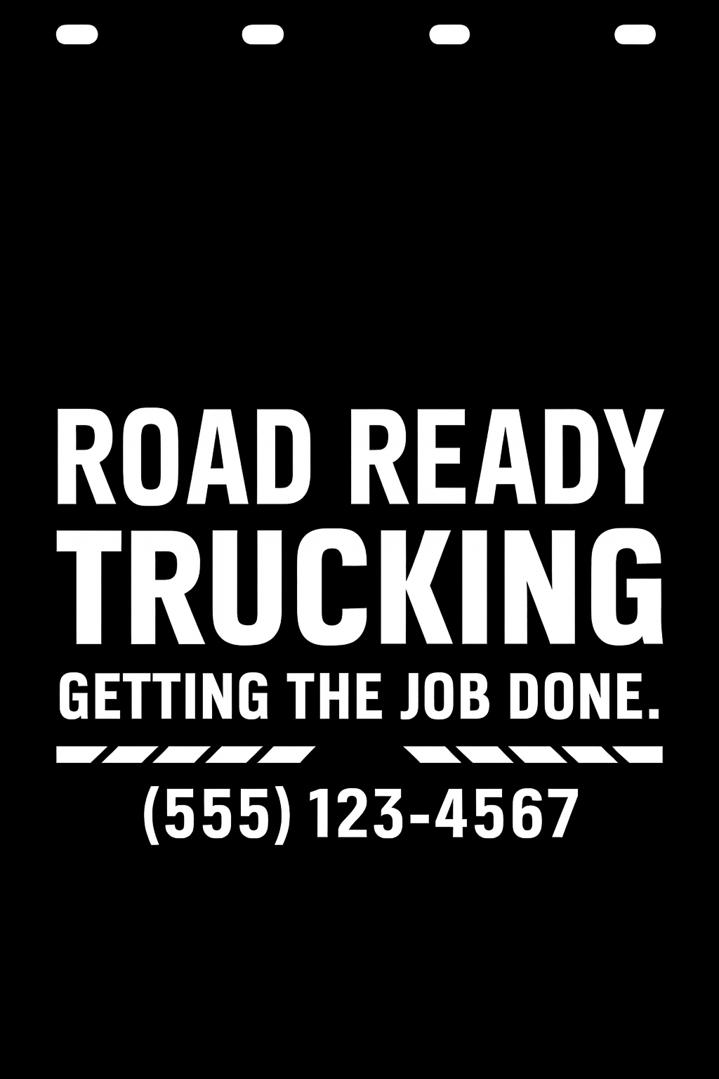 Custom Semi-Truck, Work Truck, Box Truck Mud Flap | Create Your Own Mud Flaps | Add Your Own Logo Or Text | Custom Mud Flap Template Designs v278