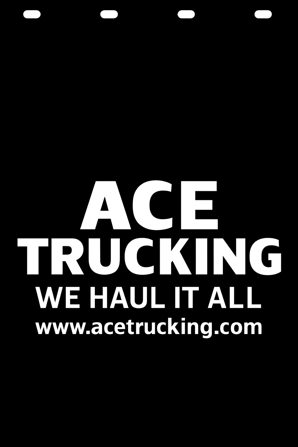 Custom Semi-Truck, Work Truck, Box Truck Mud Flap | Create Your Own Mud Flaps | Add Your Own Logo Or Text | Custom Mud Flap Template Designs v278