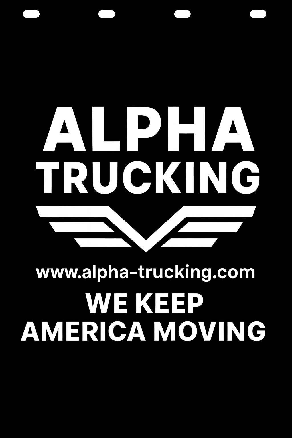 Custom Semi-Truck, Work Truck, Box Truck Mud Flap | Create Your Own Mud Flaps | Add Your Own Logo Or Text | Custom Mud Flap Template Designs v278