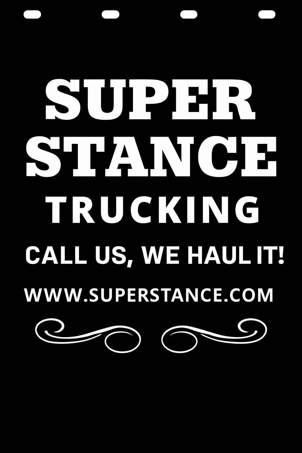 Custom Semi-Truck, Work Truck, Box Truck Mud Flap | Create Your Own Mud Flaps | Add Your Own Logo Or Text | Custom Mud Flap Template Designs v278