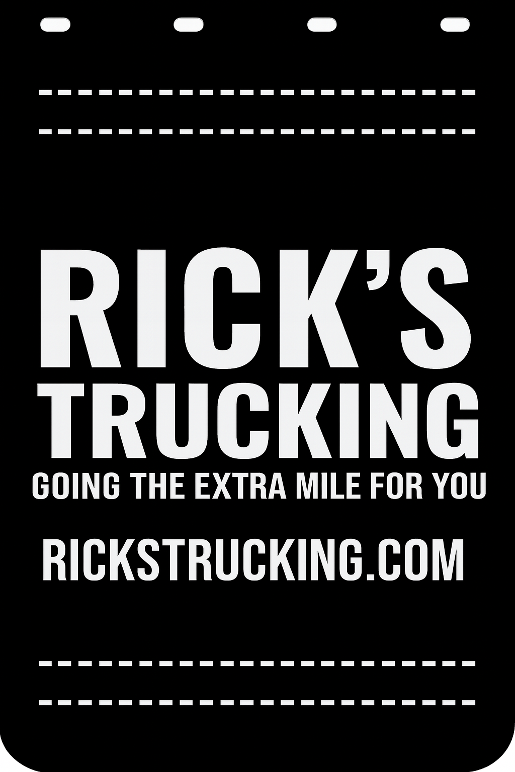 Custom Semi-Truck, Work Truck, Box Truck Mud Flap | Create Your Own Mud Flaps | Add Your Own Logo Or Text | Custom Mud Flap Template Designs v278