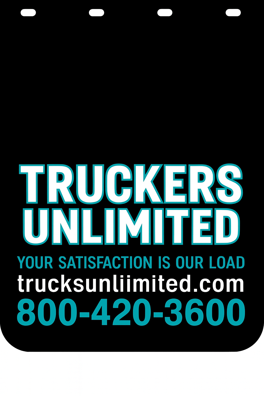 Custom Two-Color Semi-Truck, Work Truck, Box Truck Mud Flap | Create Your Own Mud Flaps | Add Your Own Logo Or Text | Custom Mud Flap Template Designs v278