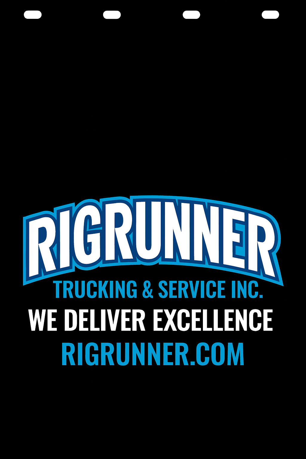 Custom Two-Color Semi-Truck, Work Truck, Box Truck Mud Flap | Create Your Own Mud Flaps | Add Your Own Logo Or Text | Custom Mud Flap Template Designs v278