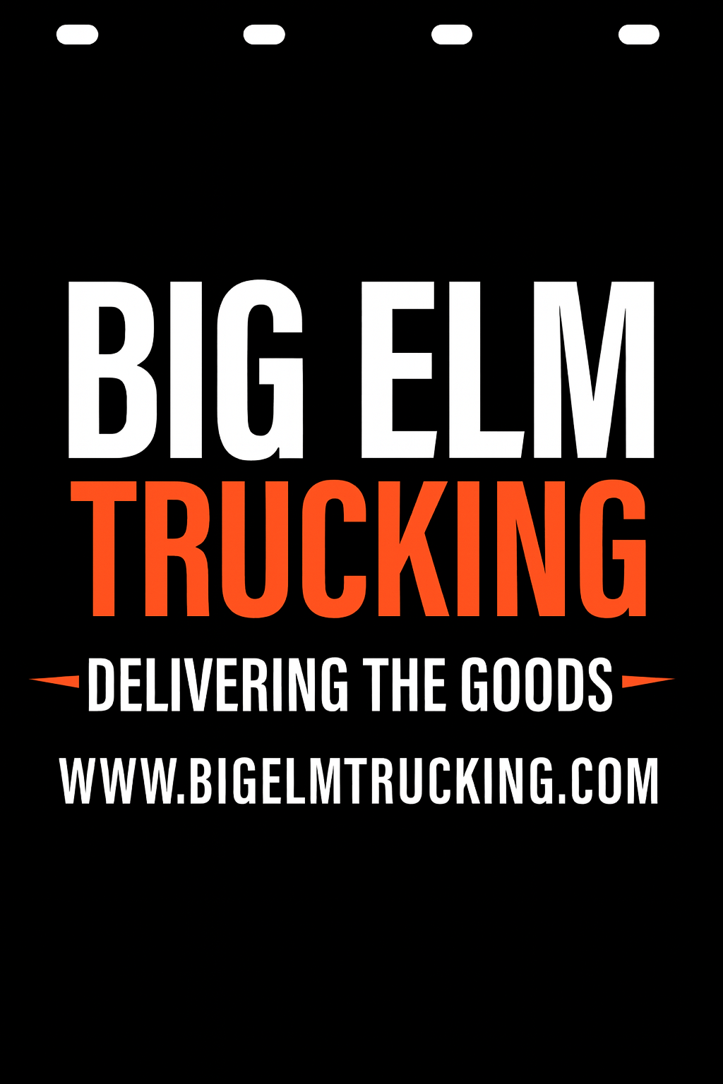 Custom Two-Color Semi-Truck, Work Truck, Box Truck Mud Flap | Create Your Own Mud Flaps | Add Your Own Logo Or Text | Custom Mud Flap Template Designs v278