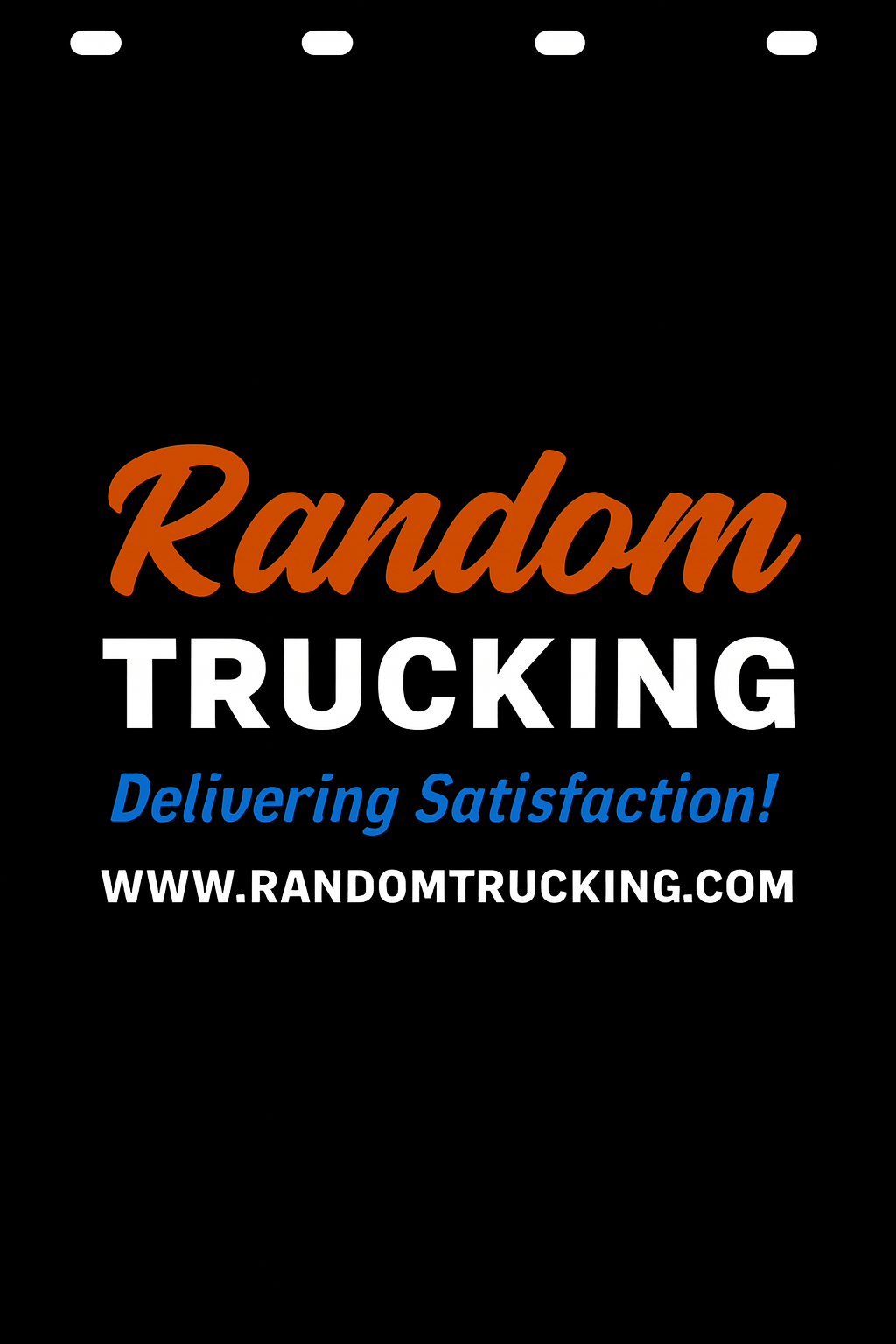 Custom Two-Color Semi-Truck, Work Truck, Box Truck Mud Flap | Create Your Own Mud Flaps | Add Your Own Logo Or Text | Custom Mud Flap Template Designs v278