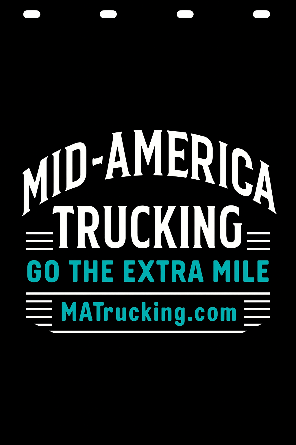 Custom Two-Color Semi-Truck, Work Truck, Box Truck Mud Flap | Create Your Own Mud Flaps | Add Your Own Logo Or Text | Custom Mud Flap Template Designs v278