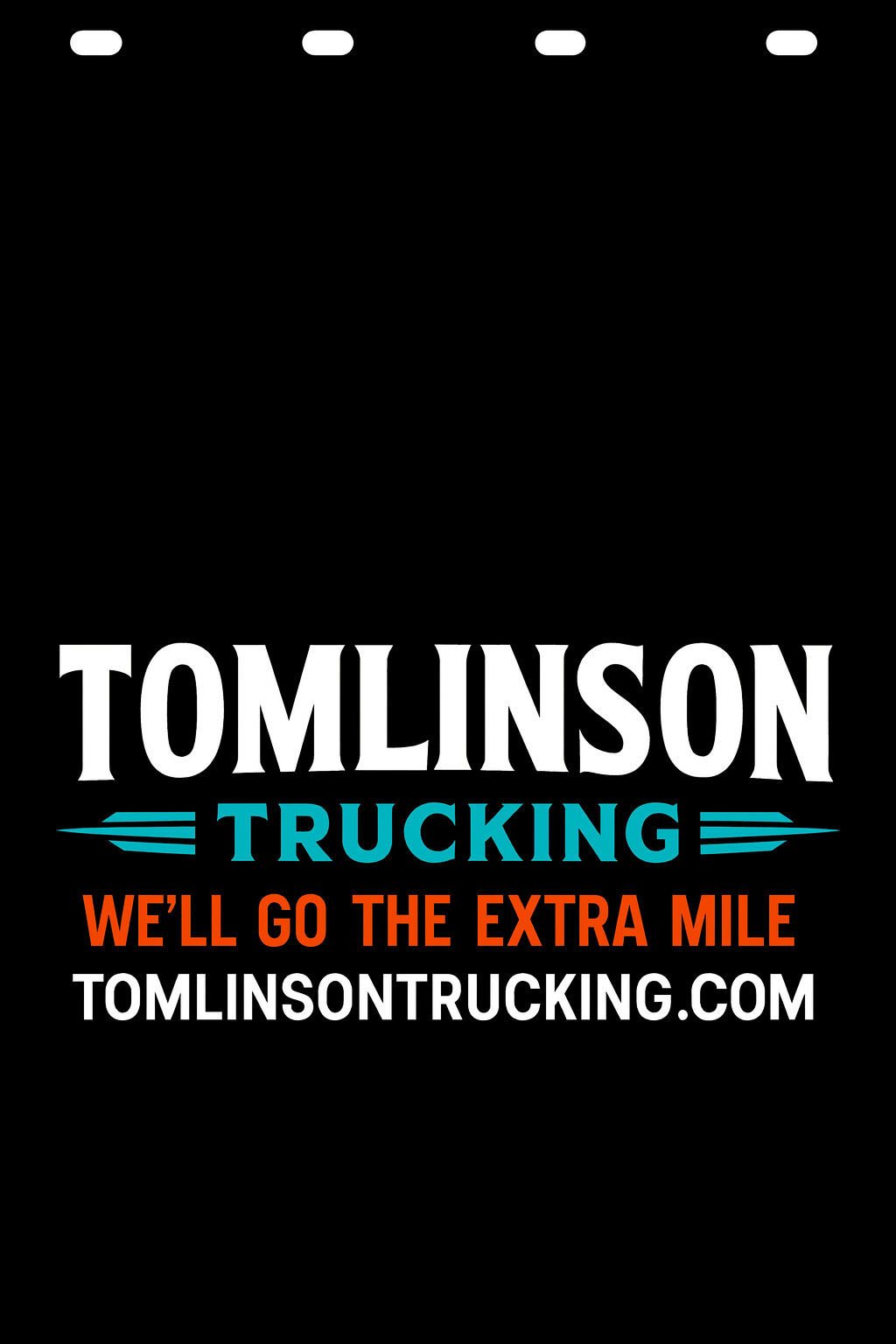 Custom Two-Color Semi-Truck, Work Truck, Box Truck Mud Flap | Create Your Own Mud Flaps | Add Your Own Logo Or Text | Custom Mud Flap Template Designs v278