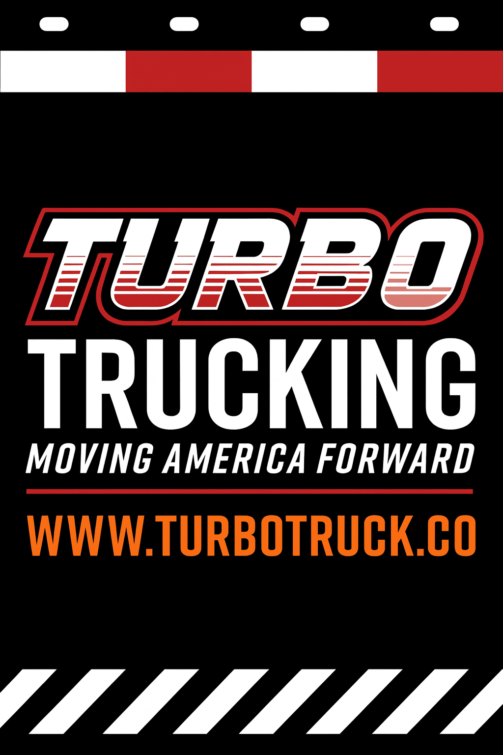 Custom Two-Color Semi-Truck, Work Truck, Box Truck Mud Flap | Create Your Own Mud Flaps | Add Your Own Logo Or Text | Custom Mud Flap Template Designs v278