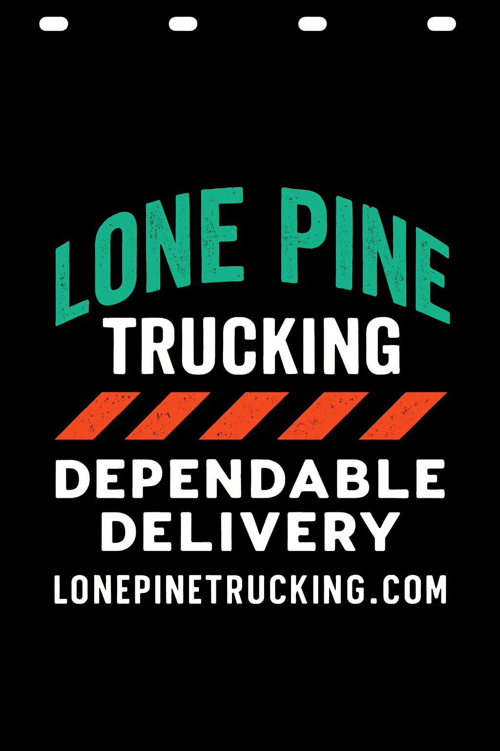 Custom Two-Color Semi-Truck, Work Truck, Box Truck Mud Flap | Create Your Own Mud Flaps | Add Your Own Logo Or Text | Custom Mud Flap Template Designs v278
