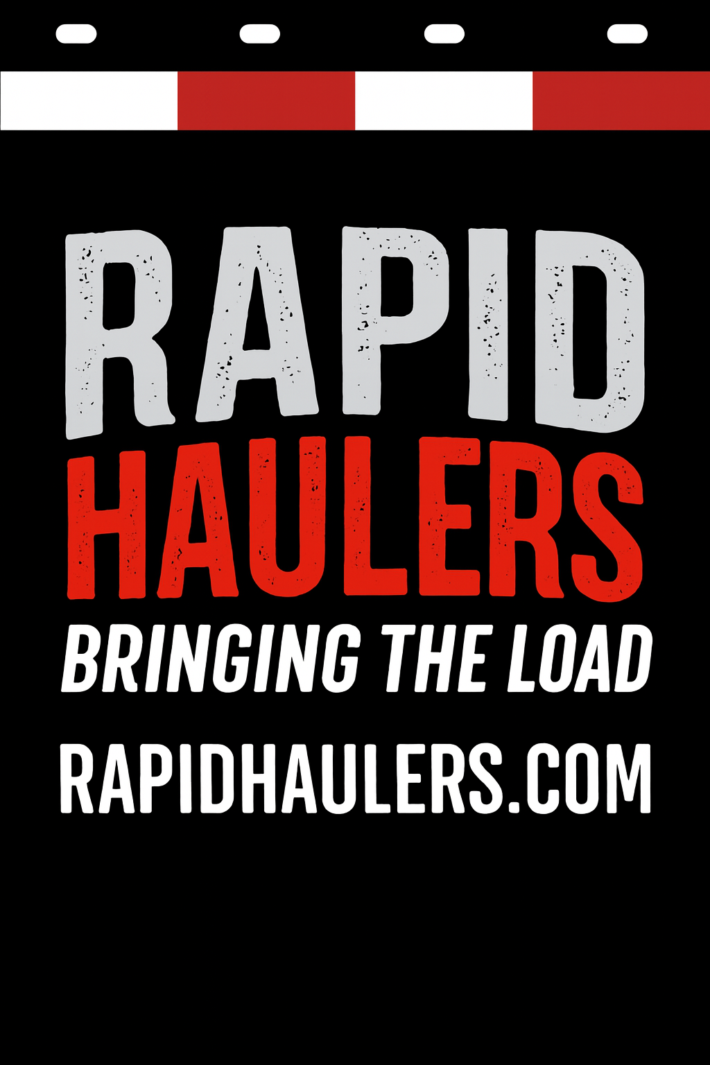 Custom Two-Color Semi-Truck, Work Truck, Box Truck Mud Flap | Create Your Own Mud Flaps | Add Your Own Logo Or Text | Custom Mud Flap Template Designs v278