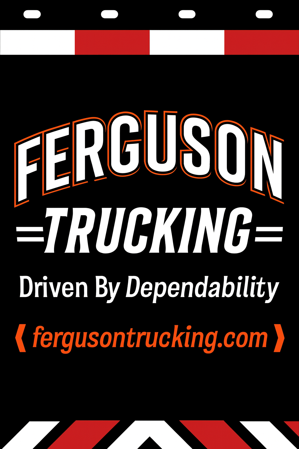 Custom Two-Color Semi-Truck, Work Truck, Box Truck Mud Flap | Create Your Own Mud Flaps | Add Your Own Logo Or Text | Custom Mud Flap Template Designs v278
