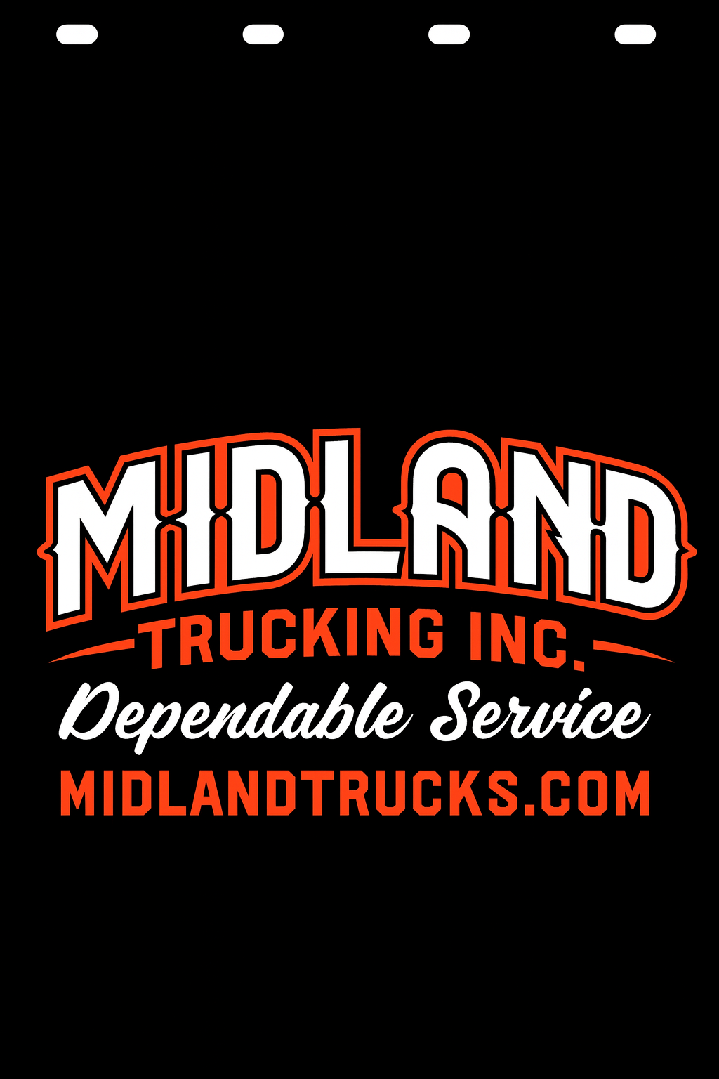 Custom Two-Color Semi-Truck, Work Truck, Box Truck Mud Flap | Create Your Own Mud Flaps | Add Your Own Logo Or Text | Custom Mud Flap Template Designs v278