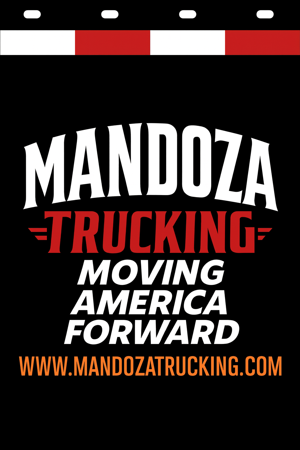Custom Two-Color Semi-Truck, Work Truck, Box Truck Mud Flap | Create Your Own Mud Flaps | Add Your Own Logo Or Text | Custom Mud Flap Template Designs v278
