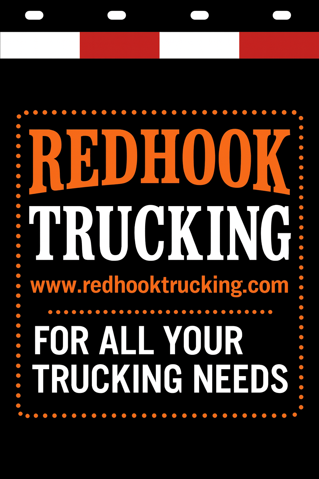 Custom Two-Color Semi-Truck, Work Truck, Box Truck Mud Flap | Create Your Own Mud Flaps | Add Your Own Logo Or Text | Custom Mud Flap Template Designs v278