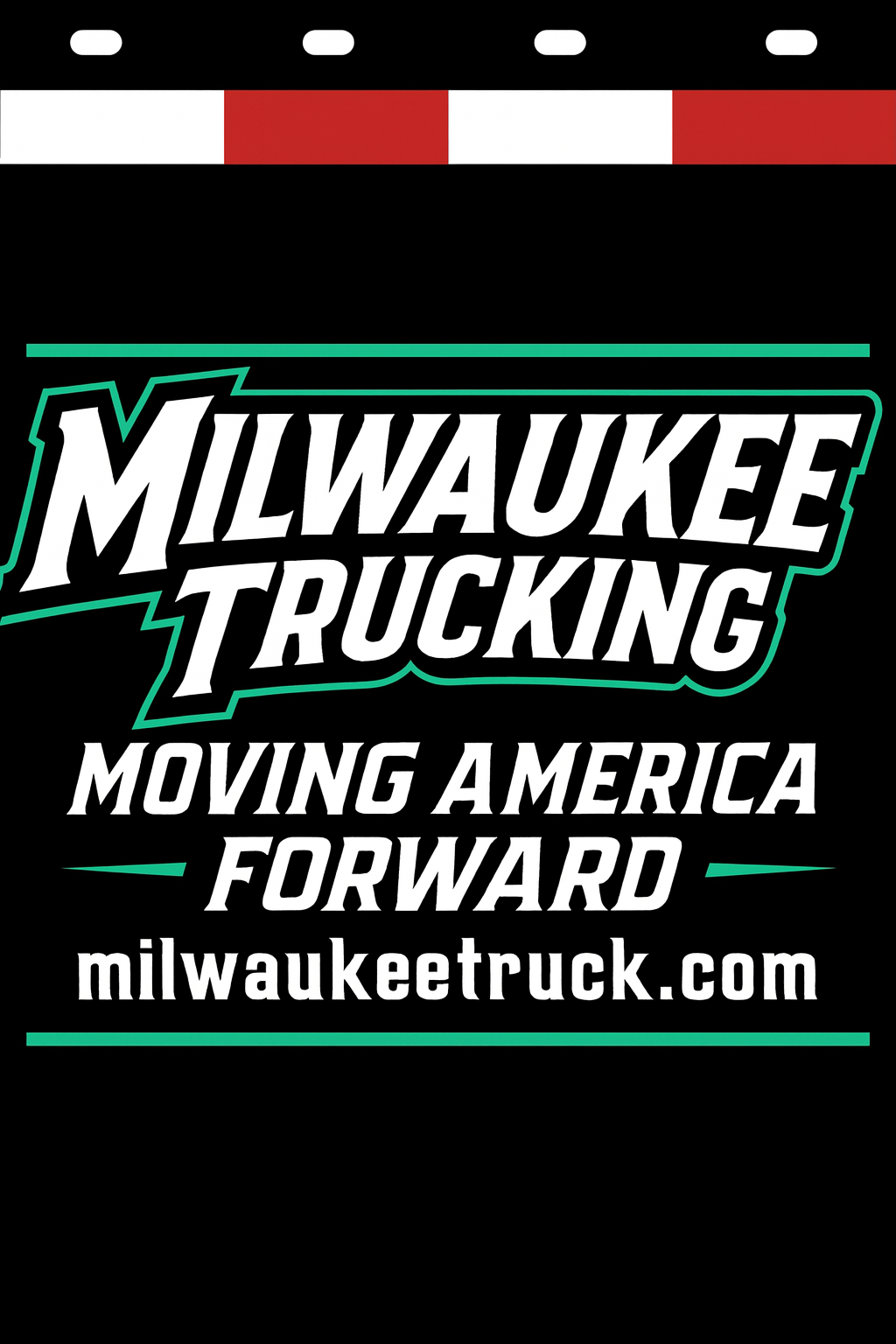 Custom Two-Color Semi-Truck, Work Truck, Box Truck Mud Flap | Create Your Own Mud Flaps | Add Your Own Logo Or Text | Custom Mud Flap Template Designs v278