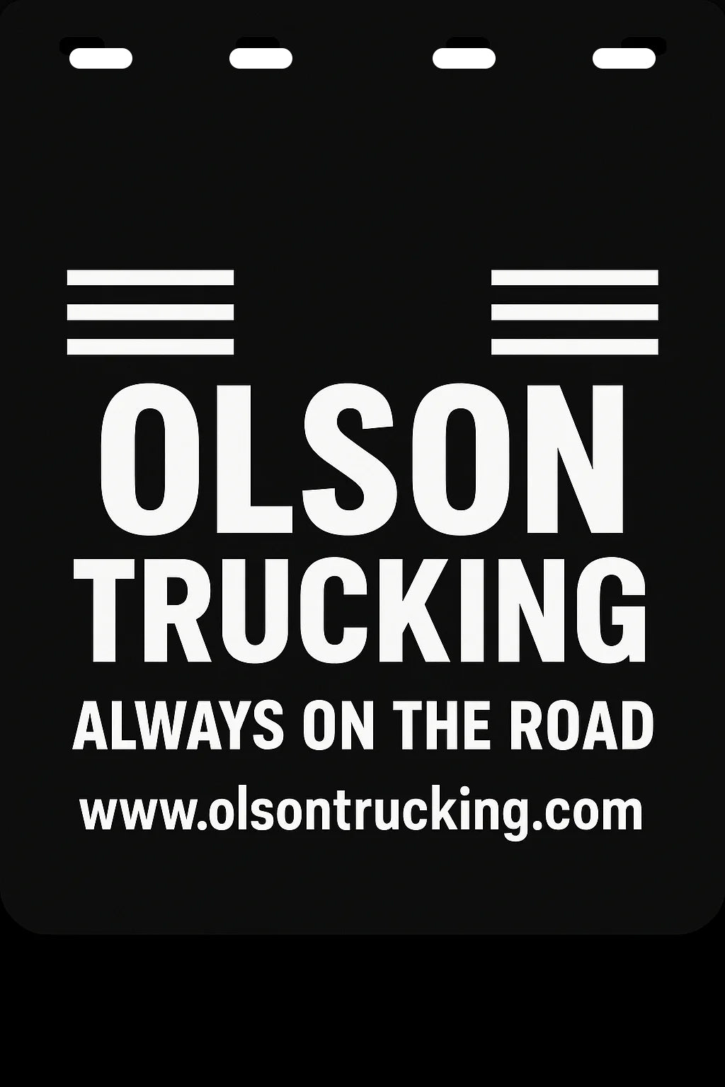 Custom Semi-Truck, Work Truck, Box Truck Mud Flap | Create Your Own Mud Flaps | Add Your Own Logo Or Text | Custom Mud Flap Template Designs v56