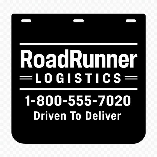 Custom Semi-Truck, Work Truck, Box Truck Mud Flap | Create Your Own Mud Flaps | Add Your Own Logo Or Text | Custom Mud Flap Template Designs v15