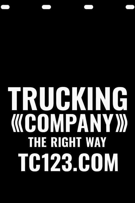 Custom Semi-Truck, Work Truck, Box Truck Mud Flap | Create Your Own Mud Flaps | Add Your Own Logo Or Text | Custom Mud Flap Template Designs v16