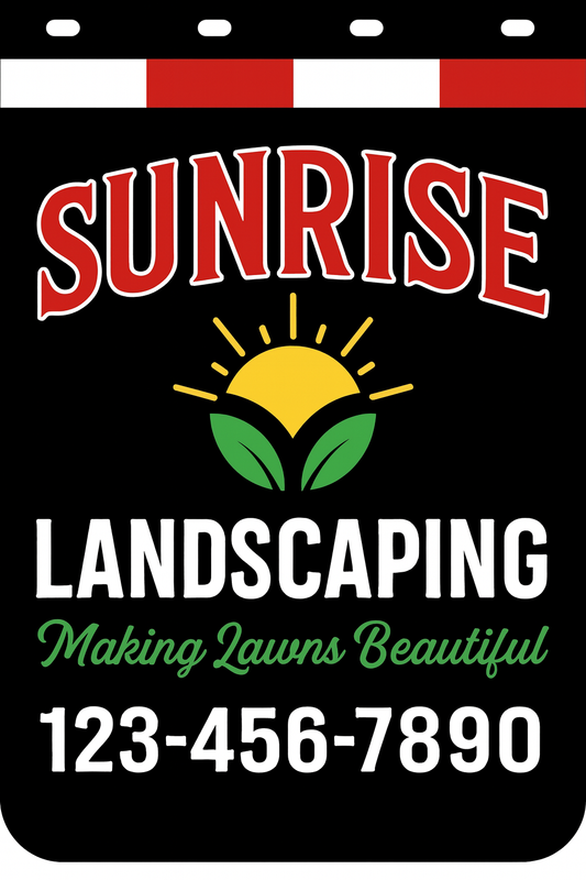 Custom Two-Color Semi-Truck, Work Truck, Box Truck Mud Flaps | Create Your Own Mud Flaps | Add Your Own Logo Or Text | Custom Mud Flap Template Designs | Mud Flaps For Compliance & Business Growth