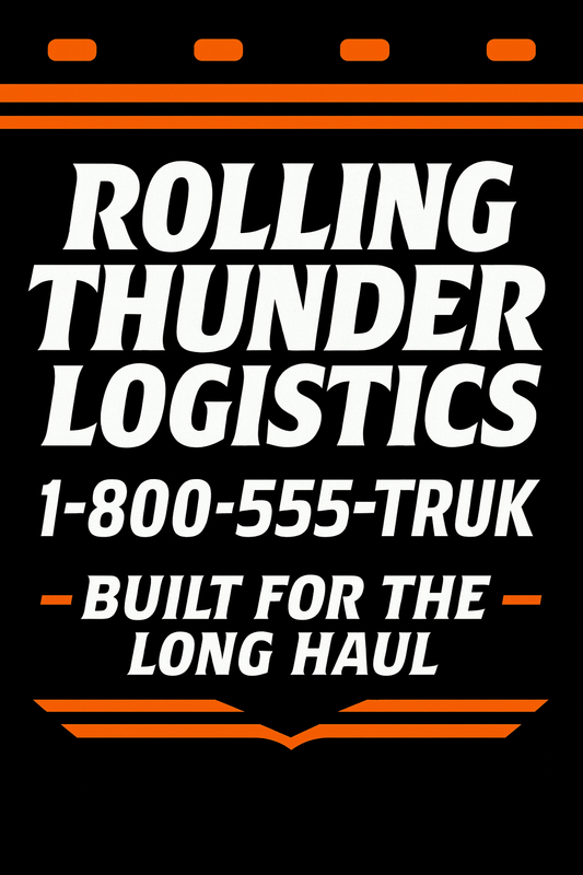 Custom Two-Color Semi-Truck, Work Truck, Box Truck Mud Flaps | Create Your Own Mud Flaps | Add Your Own Logo Or Text | Custom Mud Flap Template Designs | Mud Flaps For Compliance & Business Growth