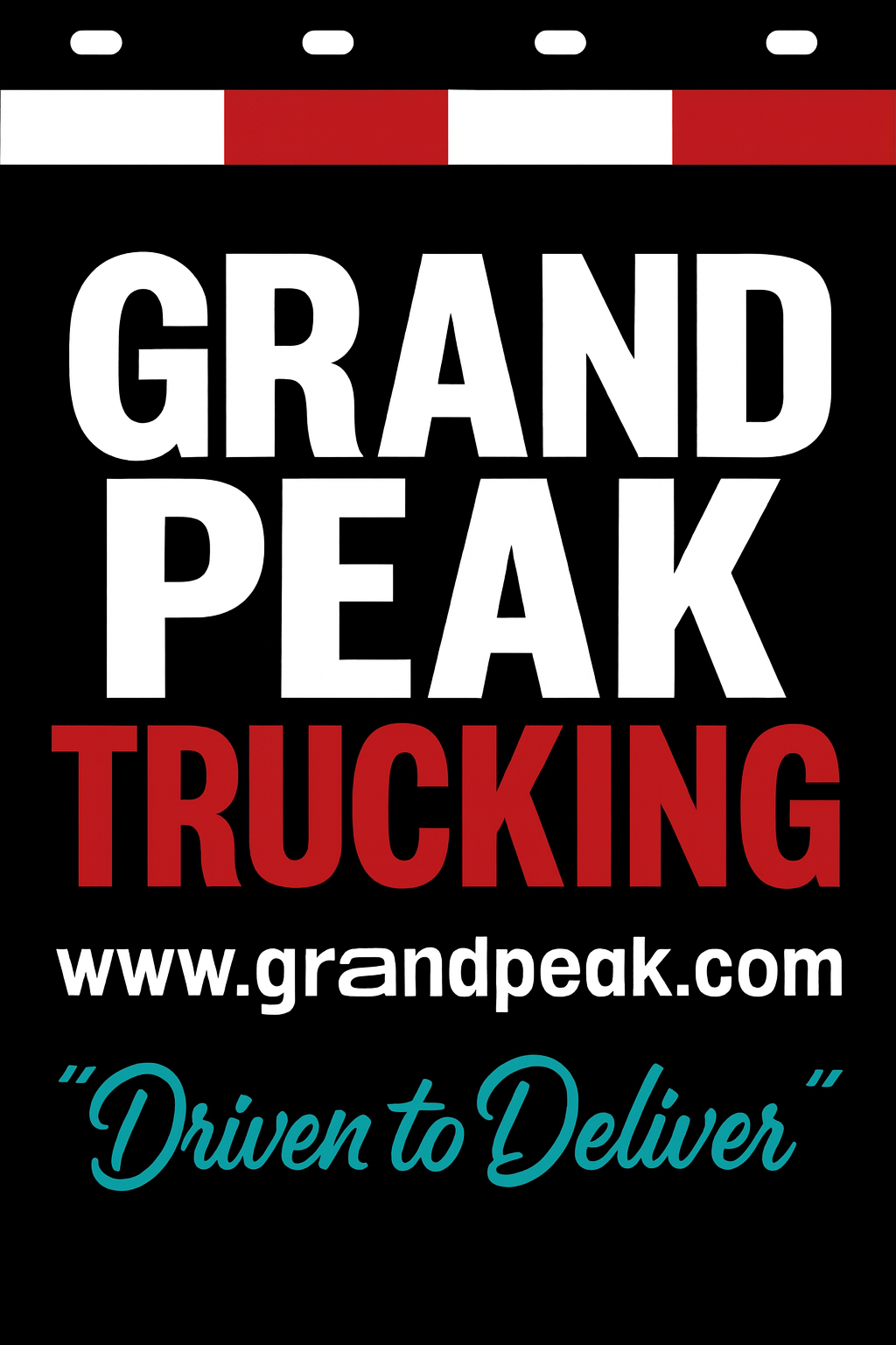 Custom Two-Color Semi-Truck, Work Truck, Box Truck Mud Flaps | Create Your Own Mud Flaps | Add Your Own Logo Or Text | Custom Mud Flap Template Designs | Mud Flaps For Compliance & Business Growth