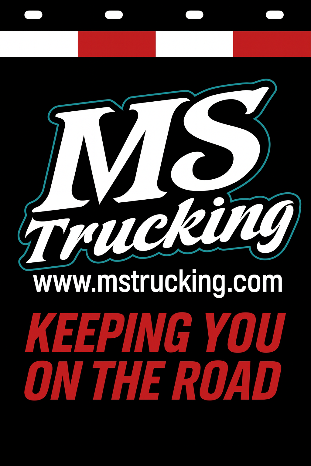 Custom Two-Color Semi-Truck, Work Truck, Box Truck Mud Flaps | Create Your Own Mud Flaps | Add Your Own Logo Or Text | Custom Mud Flap Template Designs | Mud Flaps For Compliance & Business Growth