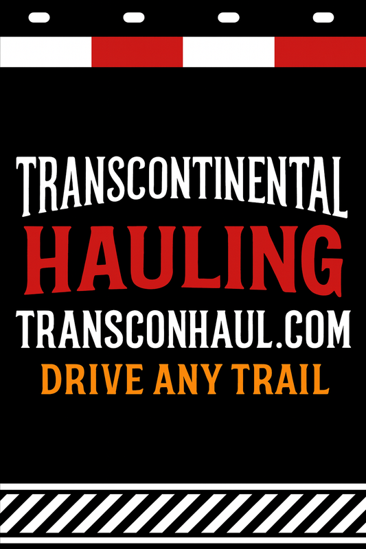 Custom Two-Color Semi-Truck, Work Truck, Box Truck Mud Flaps | Create Your Own Mud Flaps | Add Your Own Logo Or Text | Custom Mud Flap Template Designs | Mud Flaps For Compliance & Business Growth