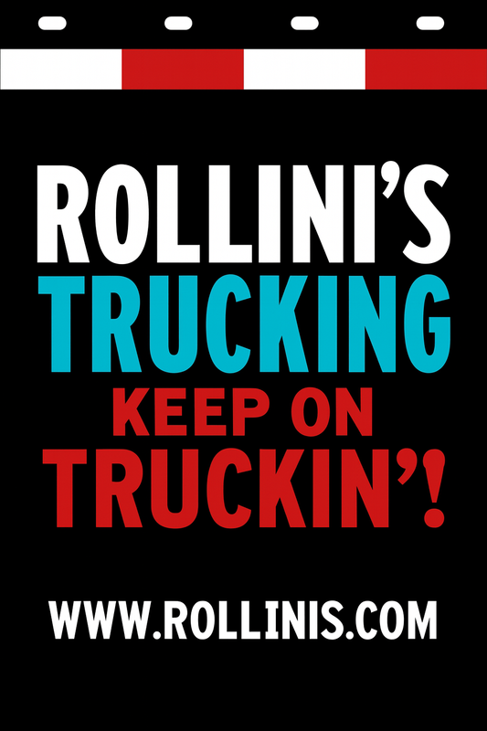 Custom Two-Color Semi-Truck, Work Truck, Box Truck Mud Flaps | Create Your Own Mud Flaps | Add Your Own Logo Or Text | Custom Mud Flap Template Designs | Mud Flaps For Compliance & Business Growth