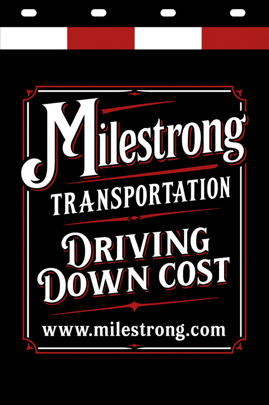 Custom Two-Color Semi-Truck, Work Truck, Box Truck Mud Flaps | Create Your Own Mud Flaps | Add Your Own Logo Or Text | Custom Mud Flap Template Designs | Mud Flaps For Compliance & Business Growth
