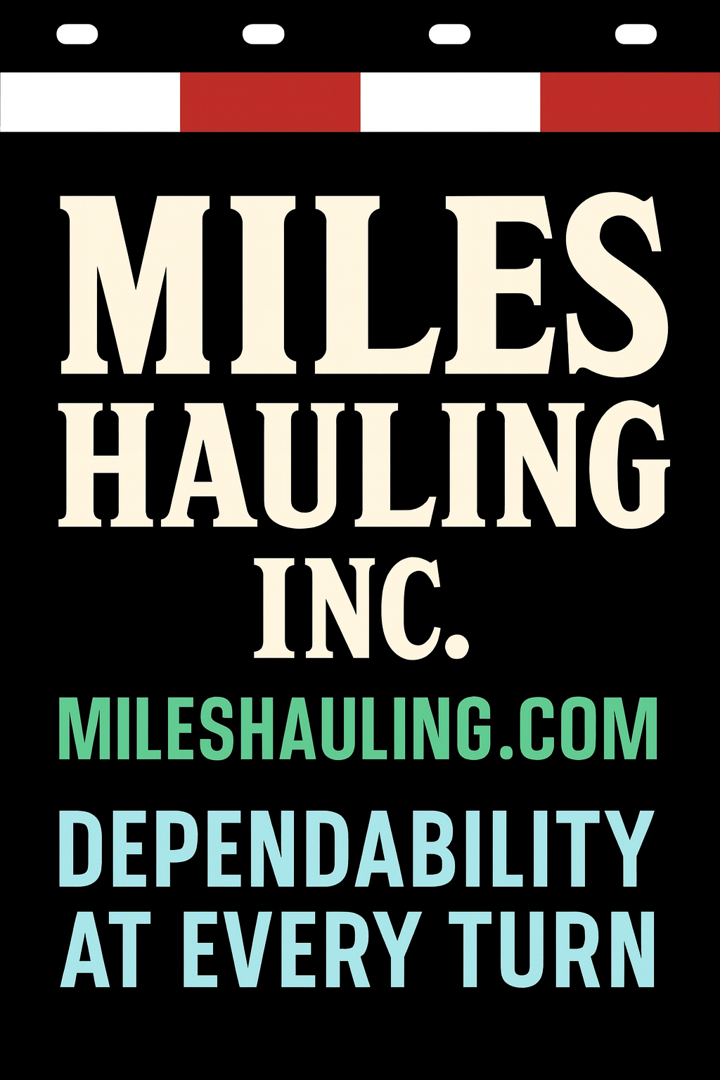 Custom Two-Color Semi-Truck, Work Truck, Box Truck Mud Flaps | Create Your Own Mud Flaps | Add Your Own Logo Or Text | Custom Mud Flap Template Designs | Mud Flaps For Compliance & Business Growth